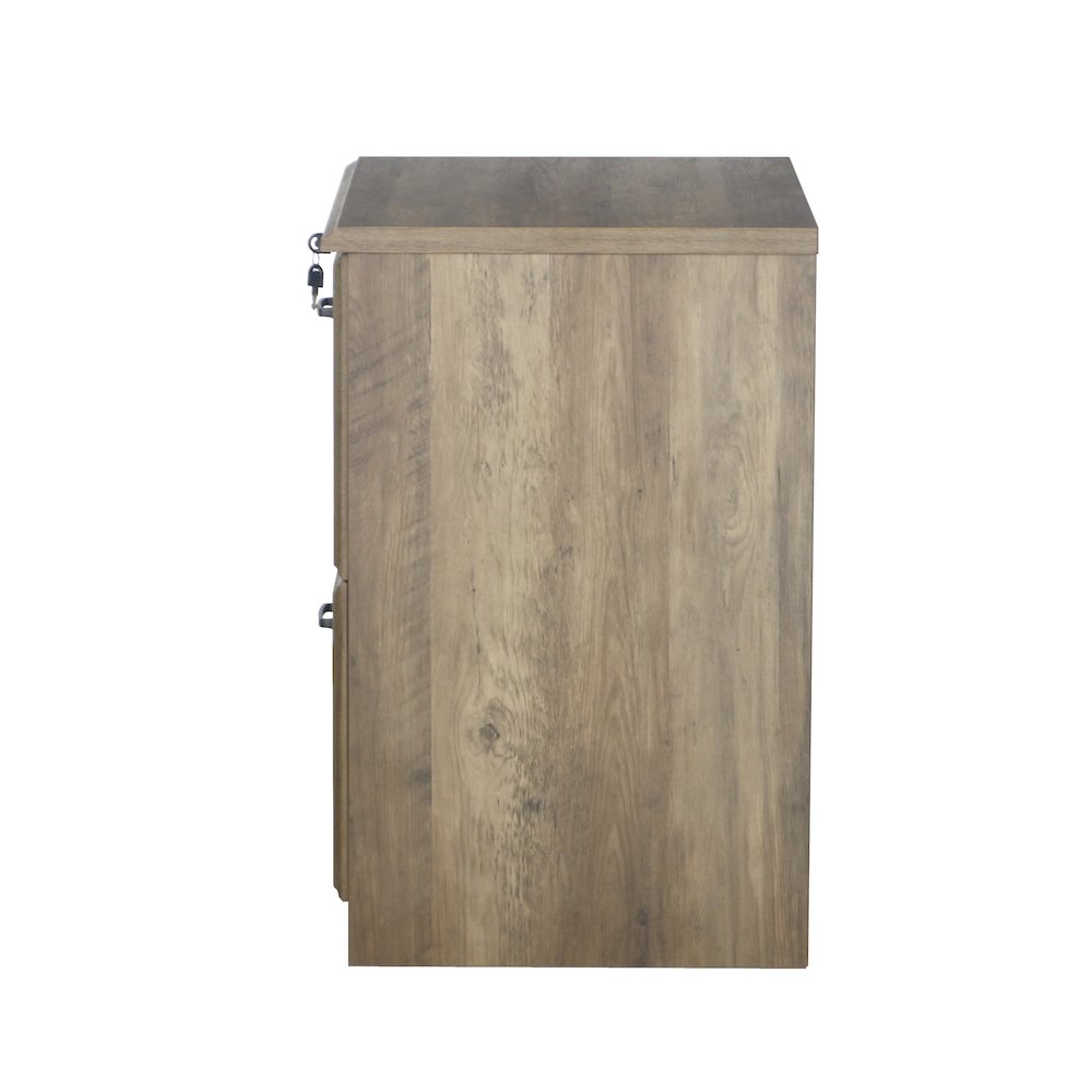 Honduras 2 Drawer Lateral Filing Cabinet in Rustic Oak. Picture 3