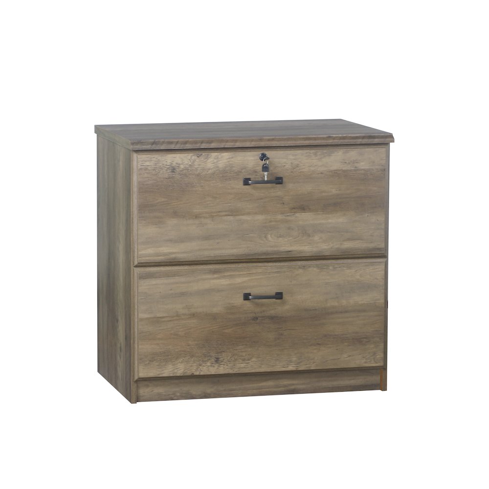 Honduras 2 Drawer Lateral Filing Cabinet in Rustic Oak. Picture 1