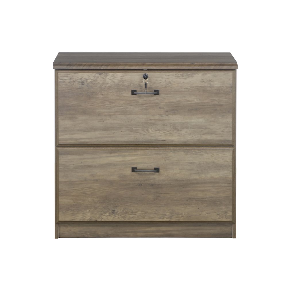 Honduras 2 Drawer Lateral Filing Cabinet in Rustic Oak. Picture 2