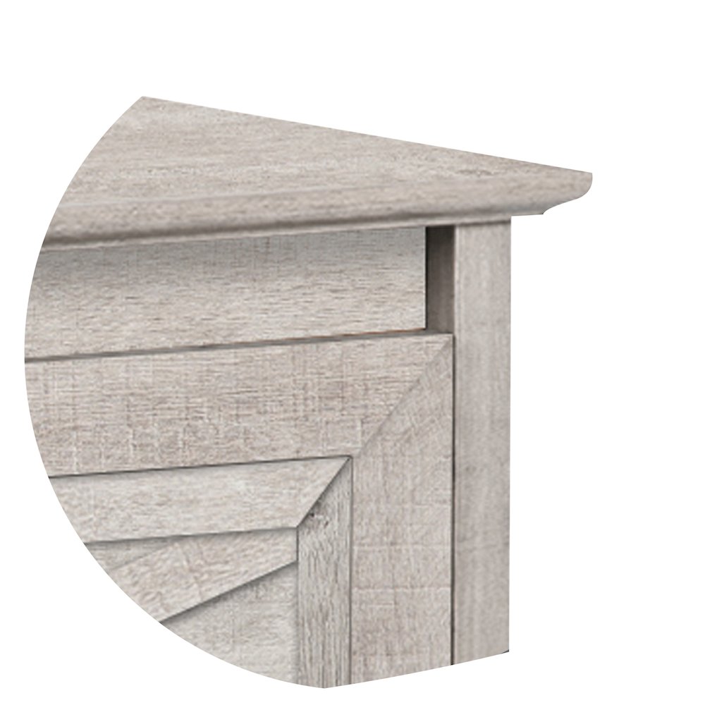 Megan Wood 2 drawer Lateral Filing Cabinet in Washed Gray. Picture 2
