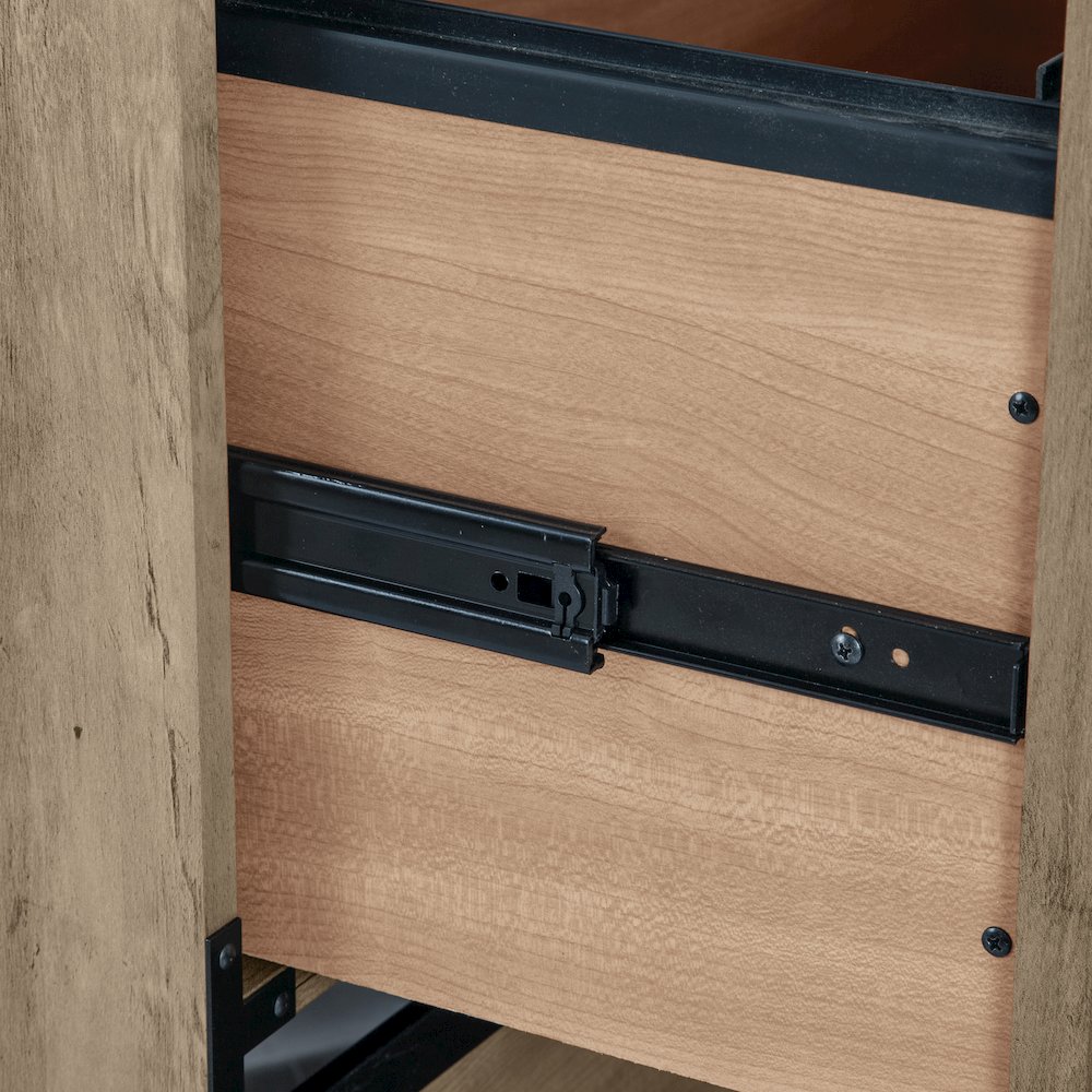 Oxford Wood Lateral File Drawer in Oak. Picture 8