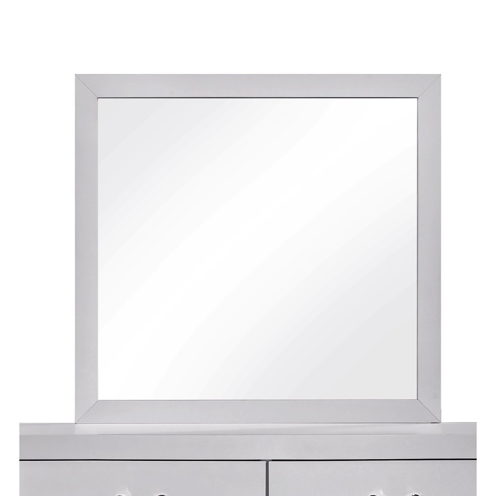Glory Furniture Moreland Mirror, Sparkling White. Picture 3