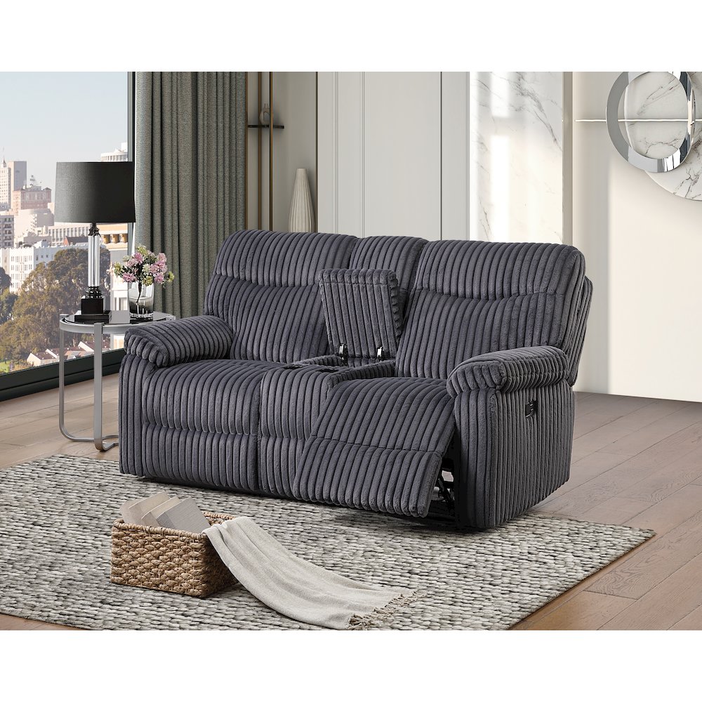 Glory Furniture Comfy Loveseat, Gray Color. Picture 2