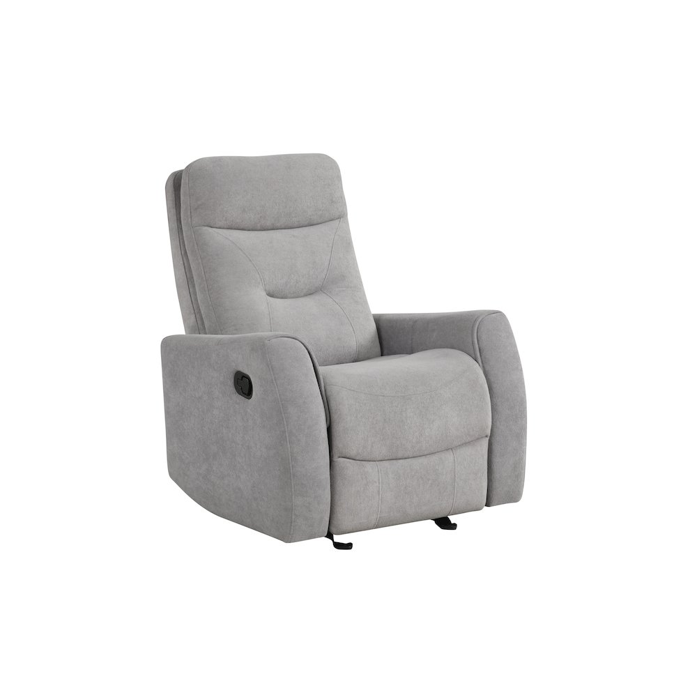 Glory Furniture Paterson Swivel Recliner, Gray. Picture 5