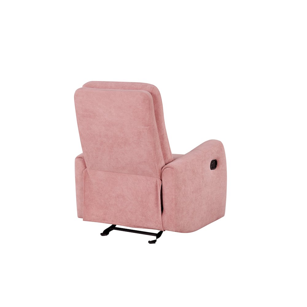 Glory Furniture Paterson Swivel Recliner, Pink. Picture 3