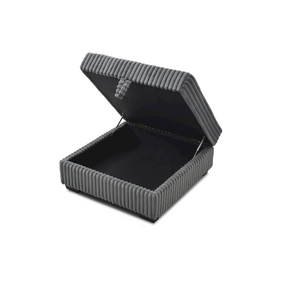 Teddy Ottoman - GRAY. Picture 5