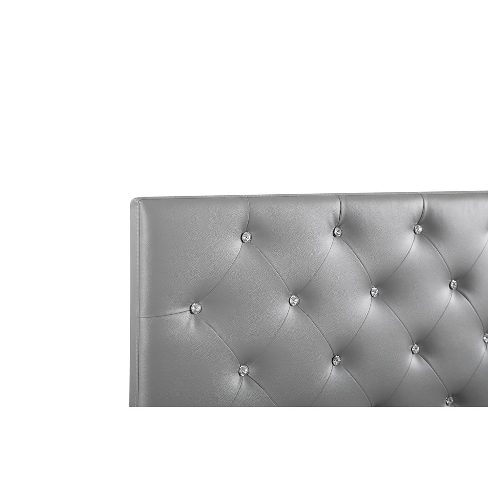Glory Furniture Super Nova Full Headboard in Light Grey Color. Picture 14