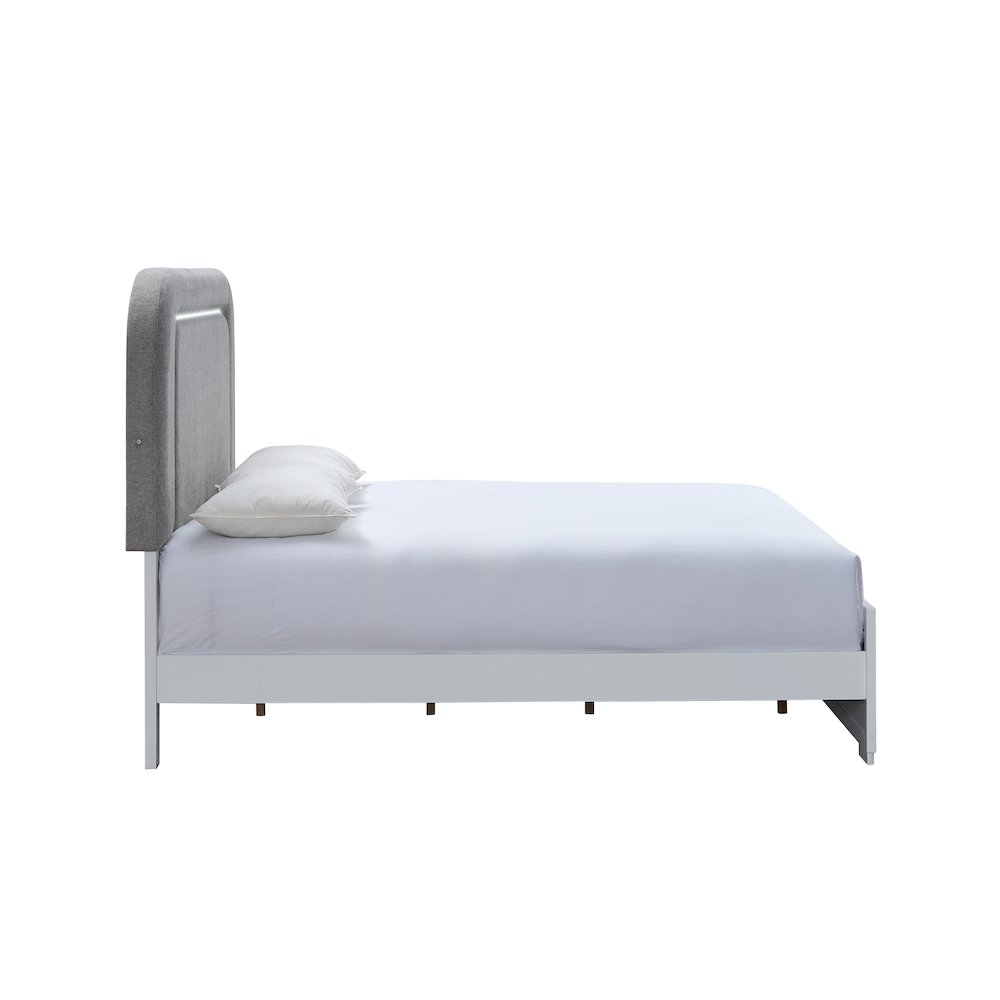 Glory Furniture Milan King Bed, White. Picture 6