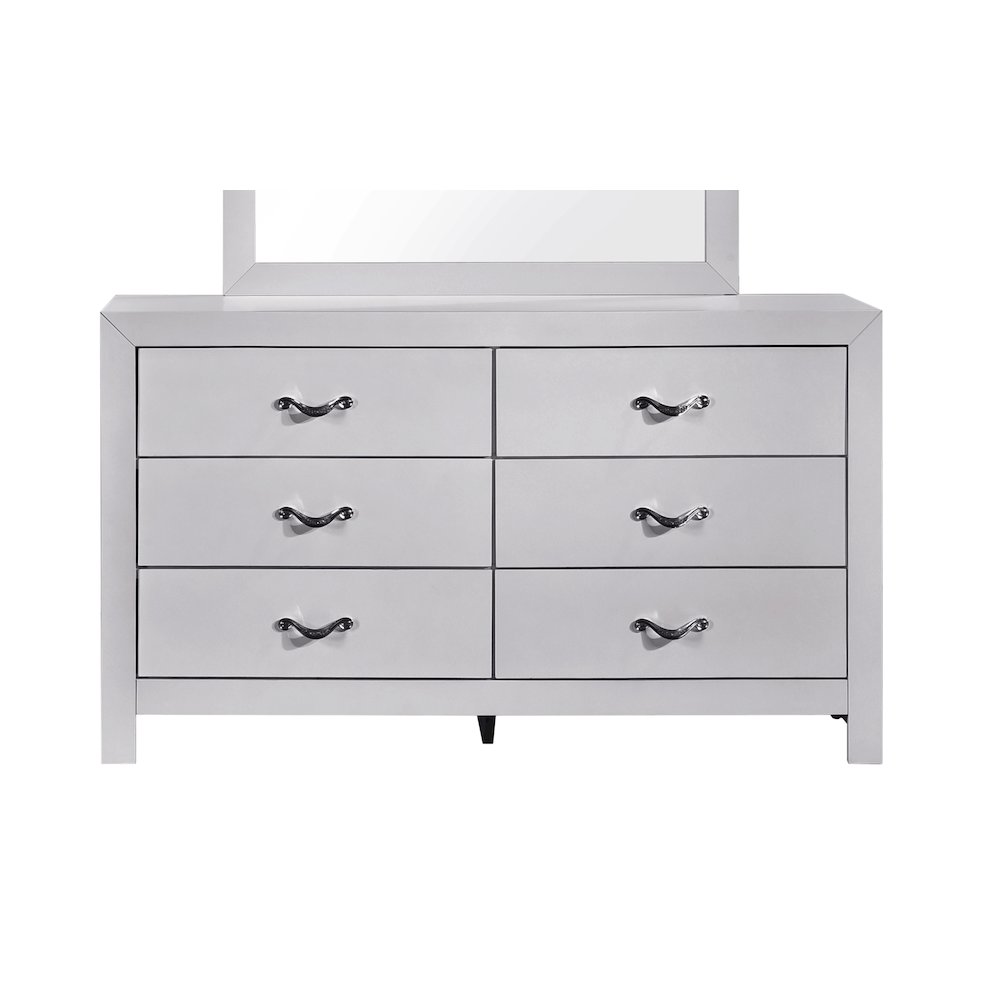 Glory Furniture Moreland Dresser, Sparkling White. Picture 3