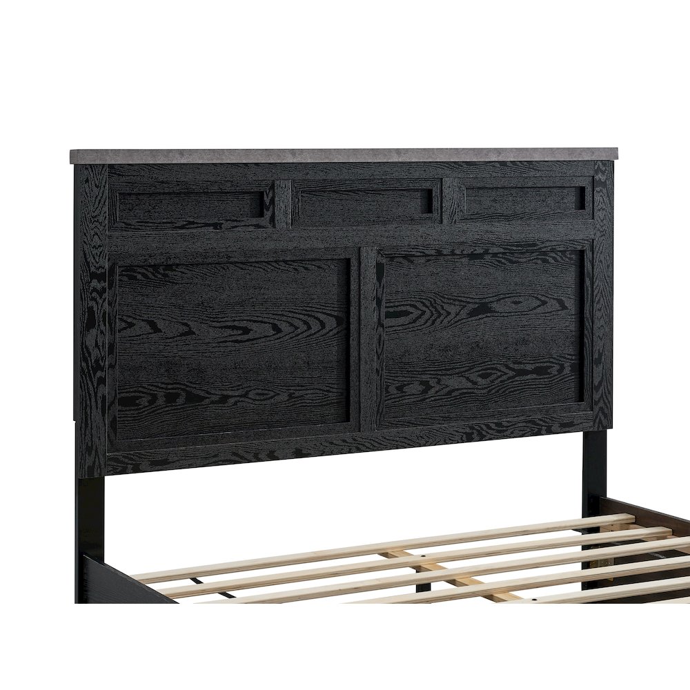 Glory Furniture Nick King Bed, Black. Picture 3