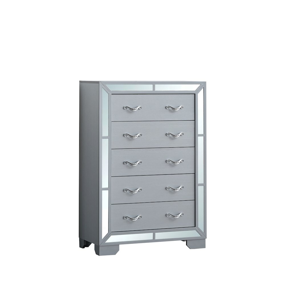 Glory Furniture Murry Chest, Silver Color. Picture 1