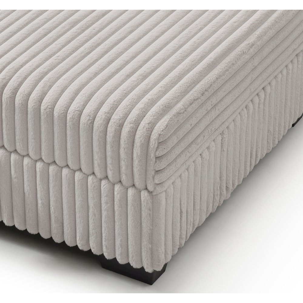 Teddy Ottoman - IVORY. Picture 6