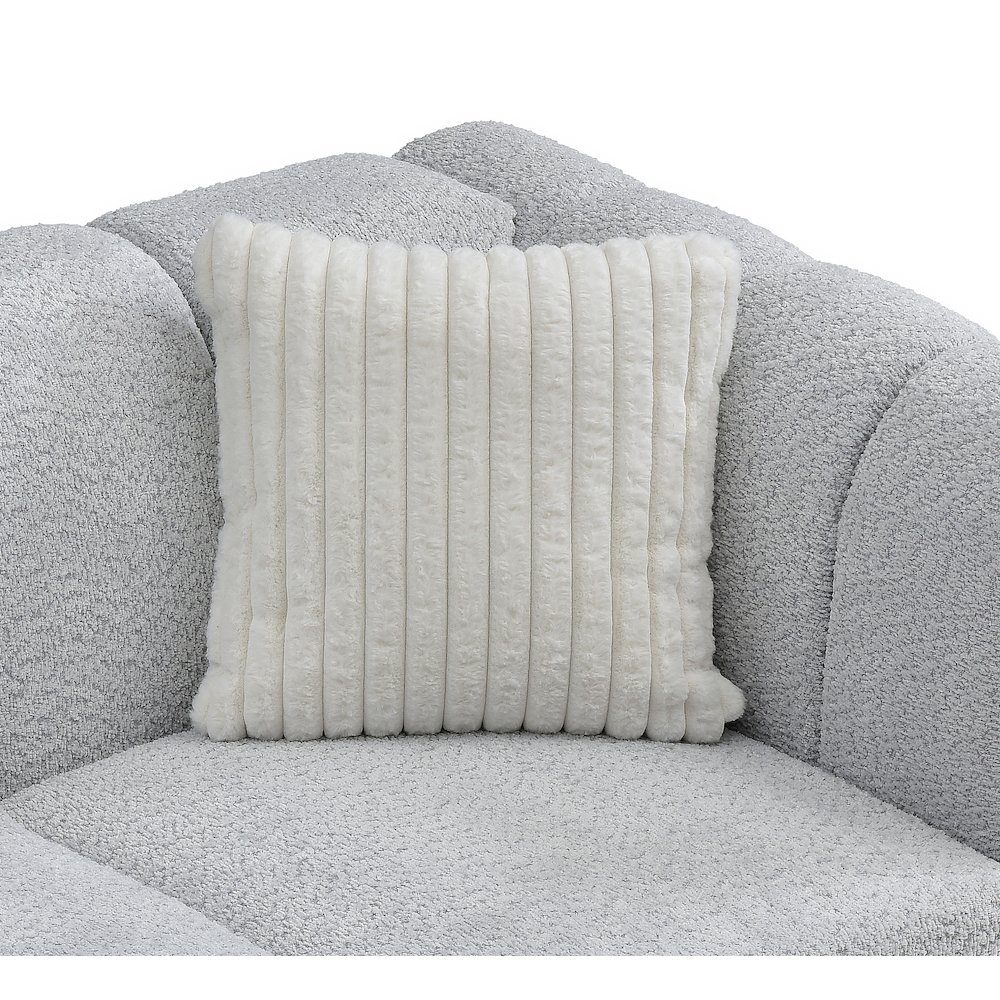 Glory Furniture Sammy Loveseat, Gray Color. Picture 2