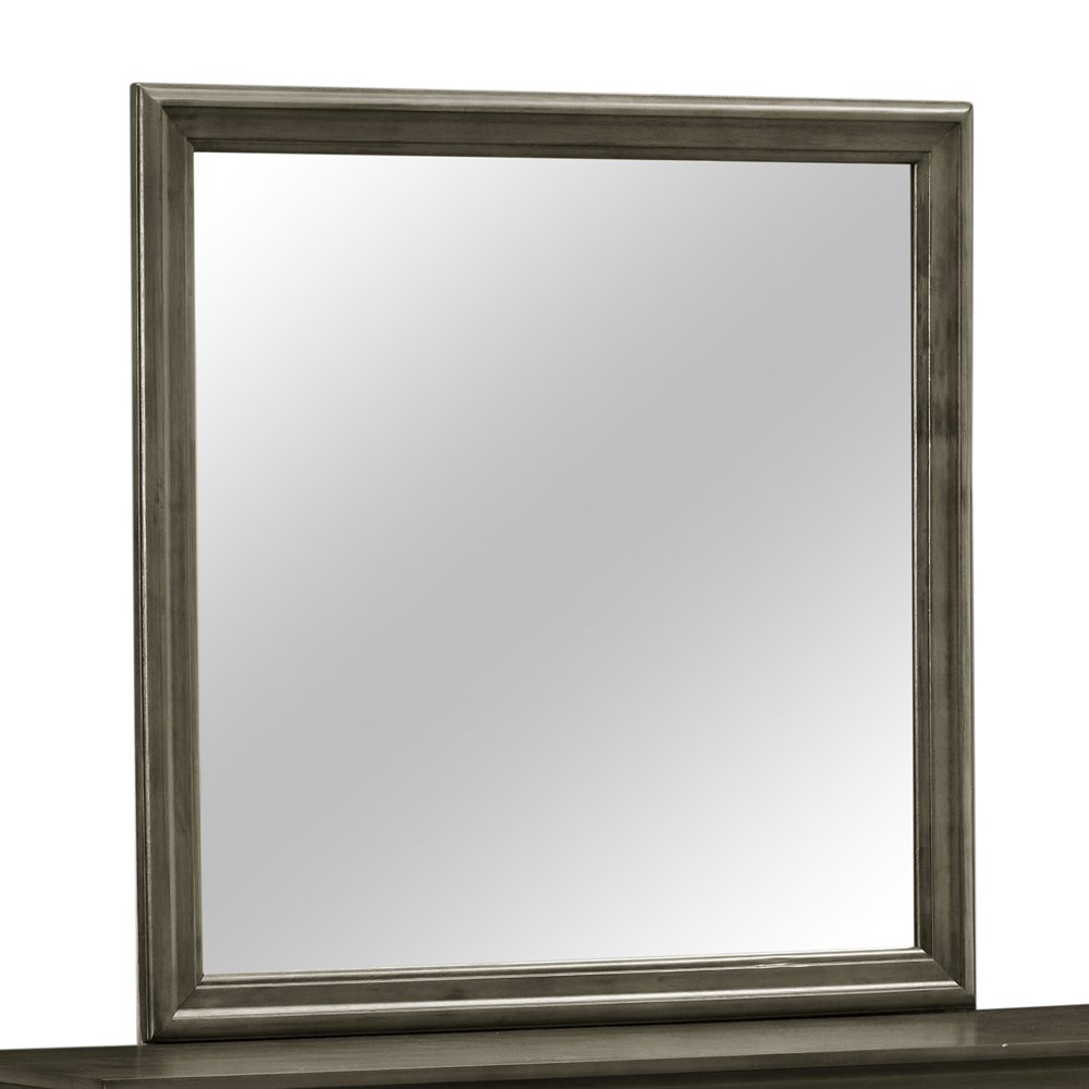 Glory Furniture Louis Phillipe Mirror in Gray Color. Picture 8