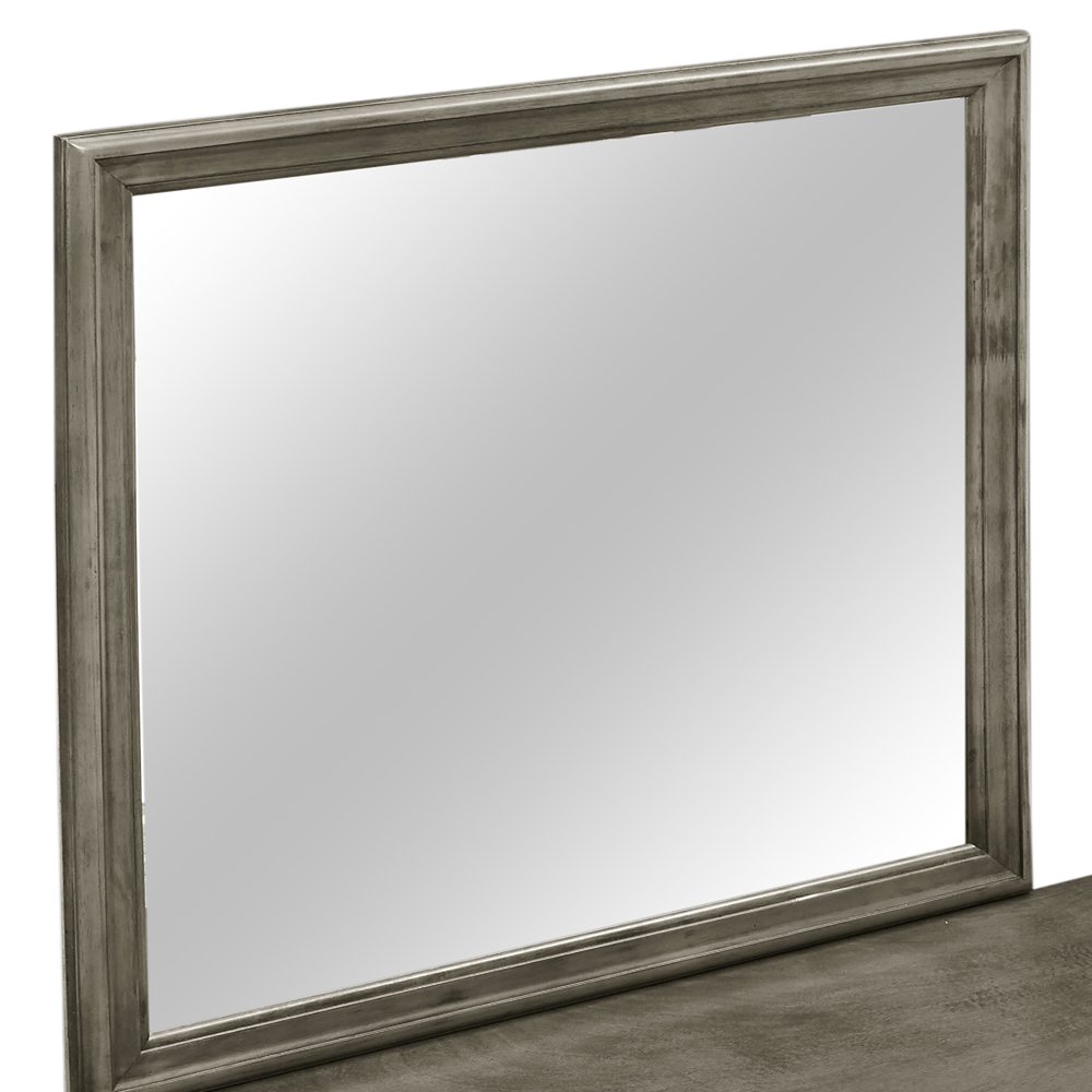 Glory Furniture Louis Phillipe Mirror in Gray Color. Picture 10