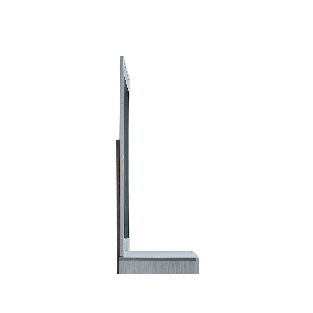 Glory Furniture Murry Mirror, Silver Color. Picture 2