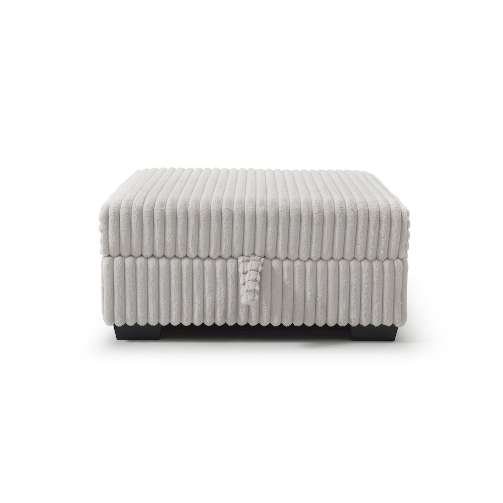 Teddy Ottoman - IVORY. Picture 3