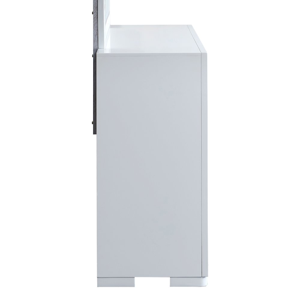Glory Furniture Milan Dresser, White. Picture 3