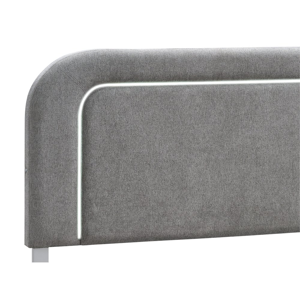 Glory Furniture Milan King Bed, White. Picture 3