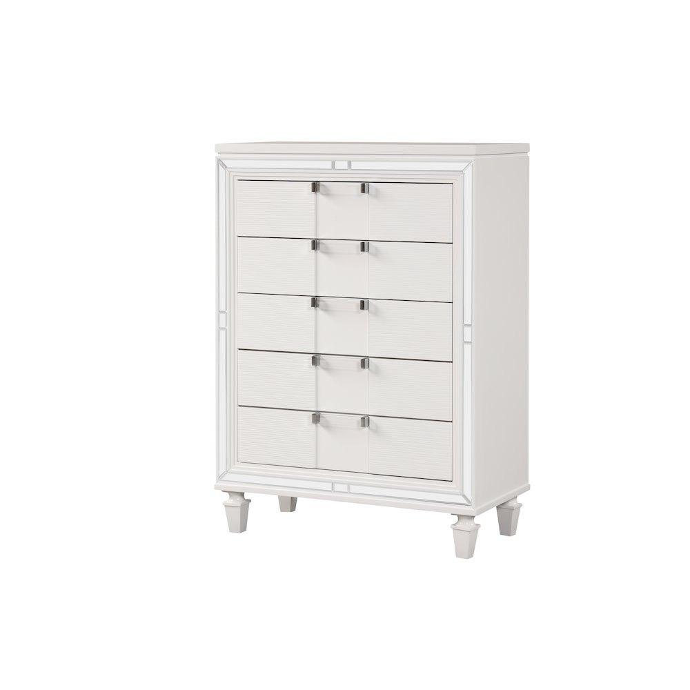 Glory Furniture Genoa Chest, Sparkling White. Picture 7