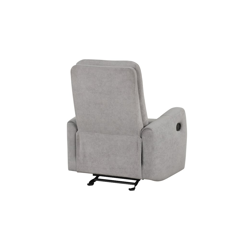 Glory Furniture Paterson Swivel Recliner, Gray. Picture 2