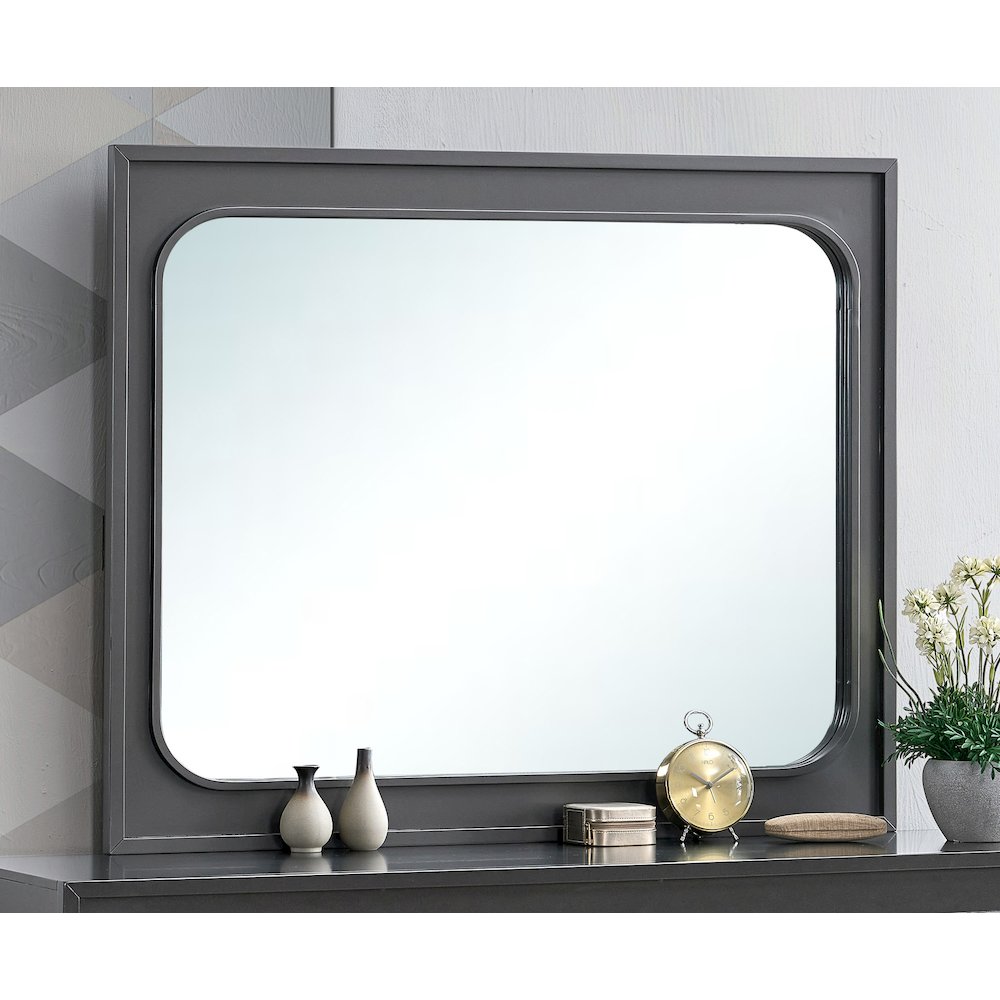 Glory Furniture Wave Mirror, Wenge. Picture 6