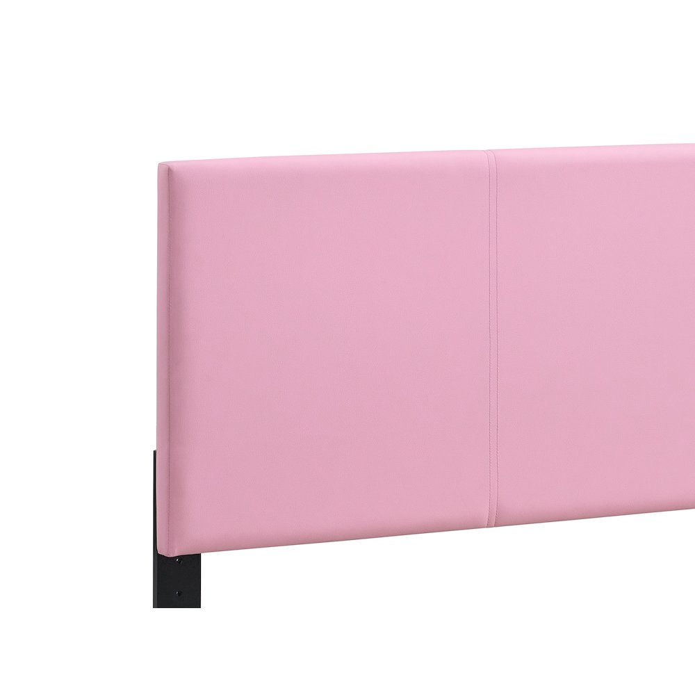 Baron Twin Platform Bed, Pink. Picture 5