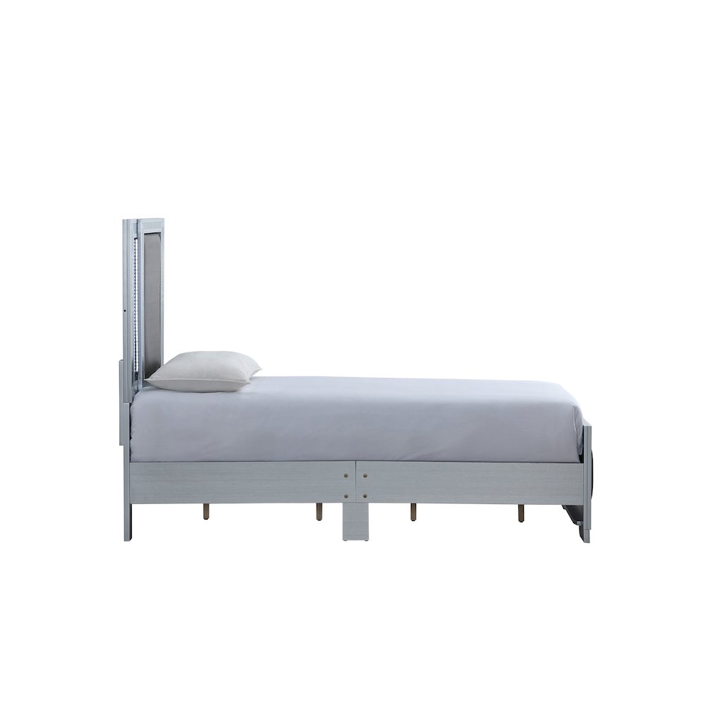 Glory Furniture Murry Twin Bed, Silver Color. Picture 6