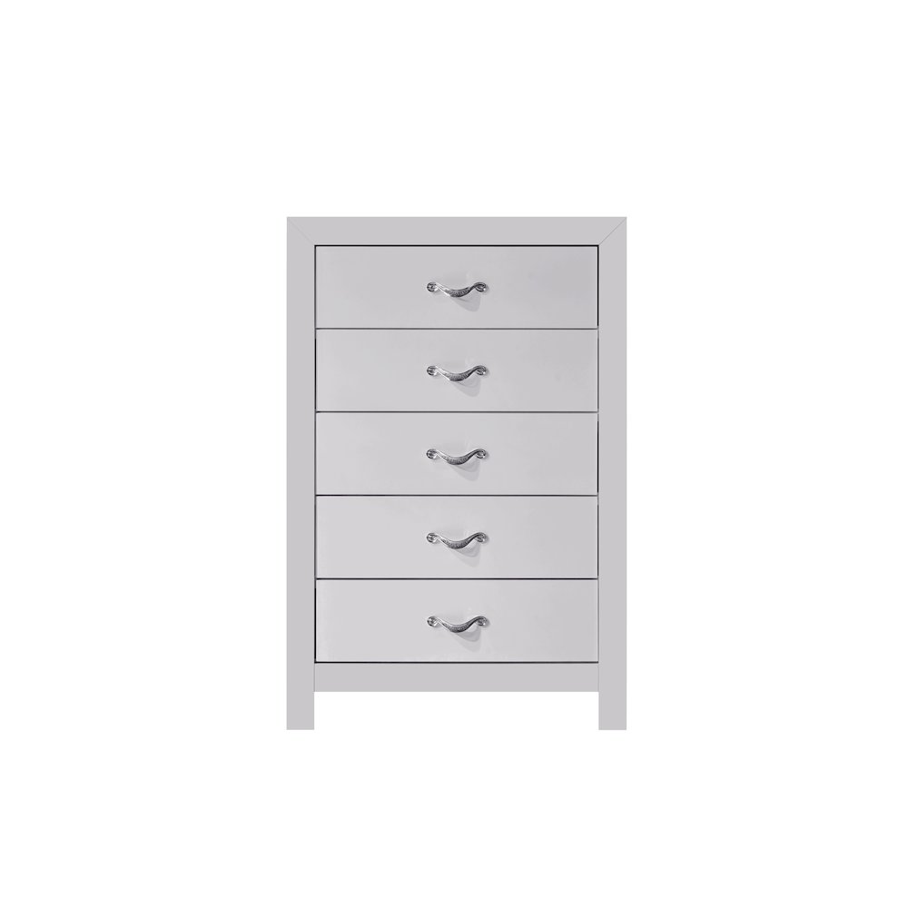 Glory Furniture Moreland Chest, Sparkling White. Picture 5