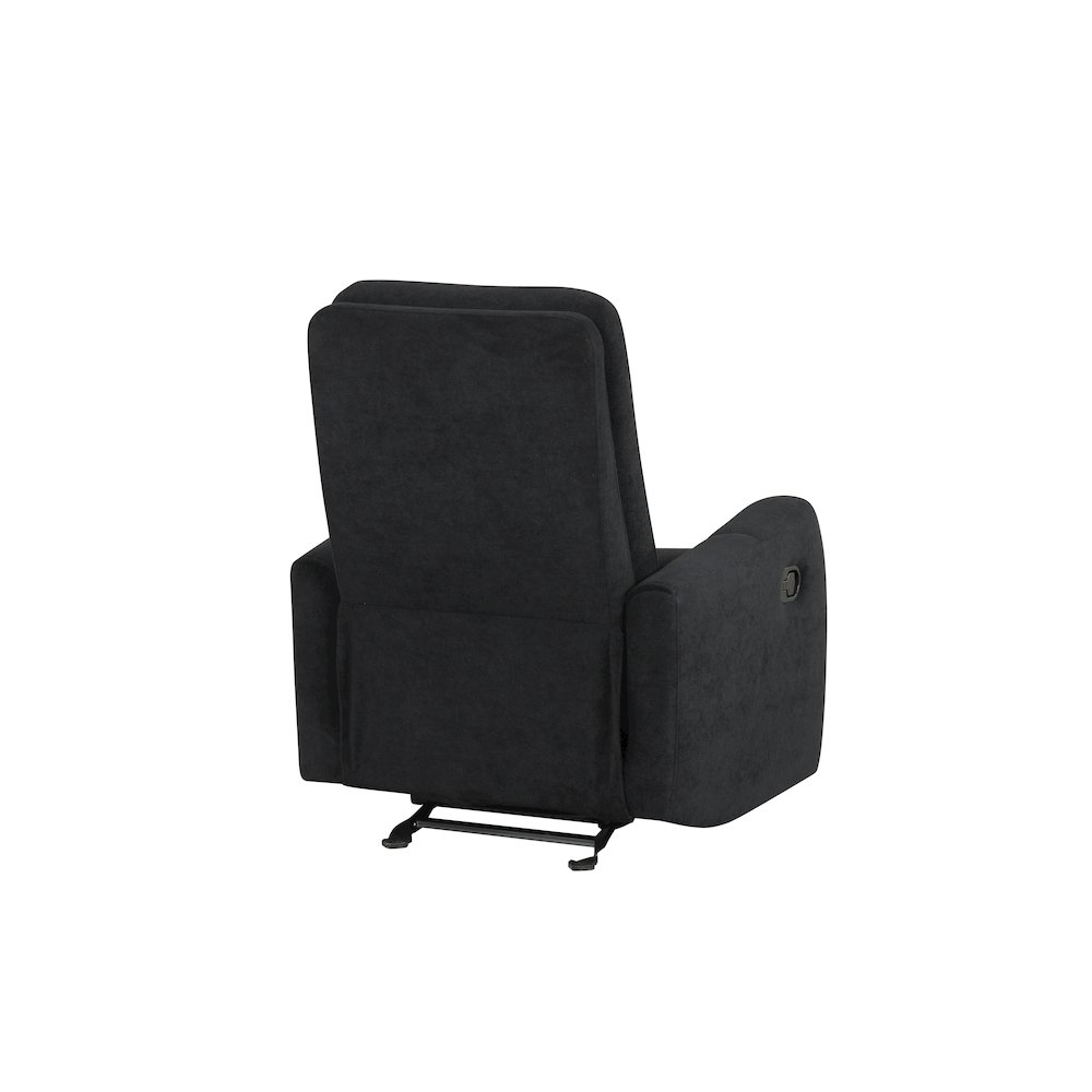 Glory Furniture Paterson Swivel Recliner, Black. Picture 3