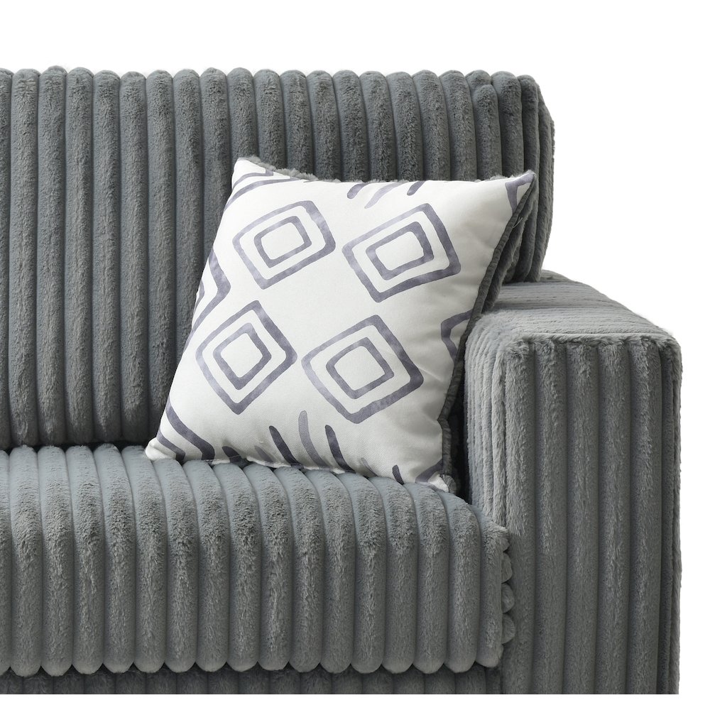 Teddy Loveseat - GRAY. Picture 6