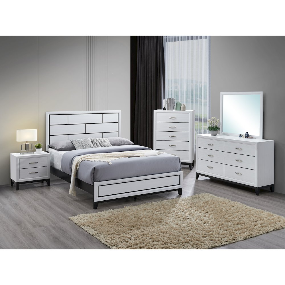 Contemporary Glasgow Chest , White. Picture 3