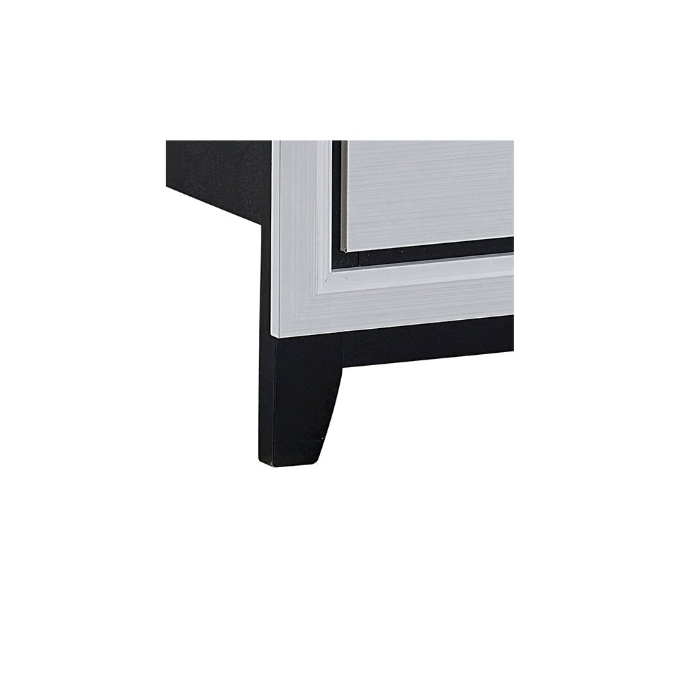 Contemporary Glasgow King Bed ( 2 Boxes) , White. Picture 2