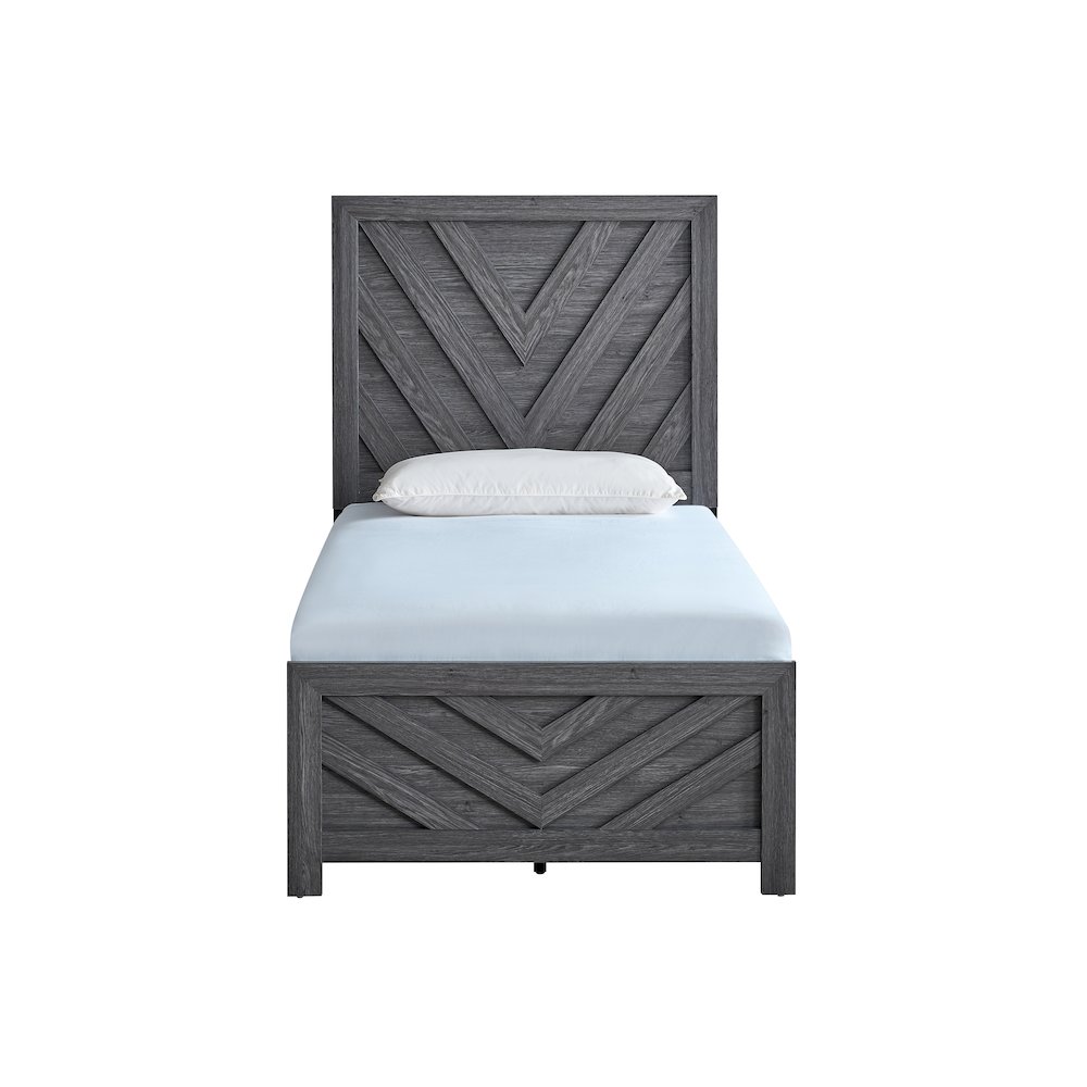Glory Furniture Rustica Twin Bed, Gray Color. Picture 6