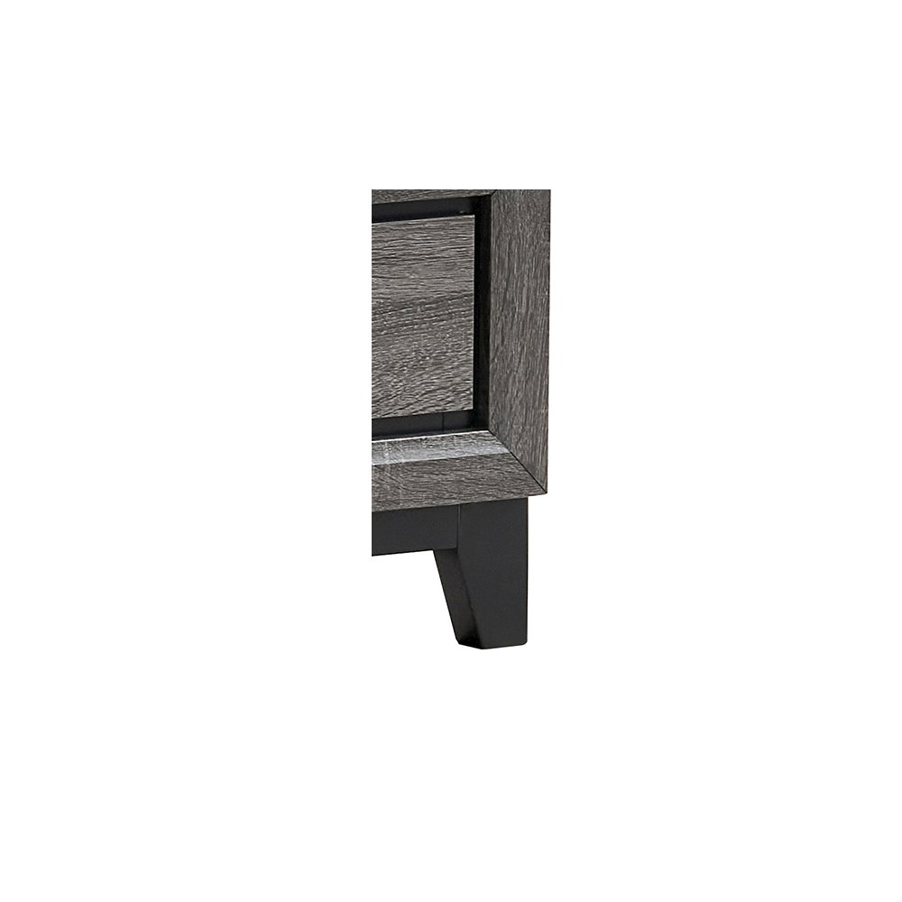 Contemporary Glasgow Queen Bed ( 2 Boxes) , Gray. Picture 1
