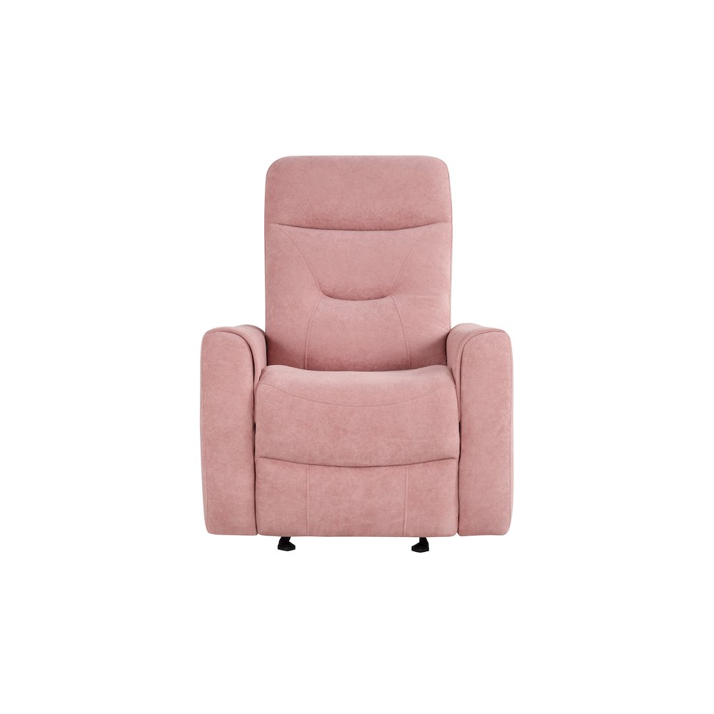 Glory Furniture Paterson Swivel Recliner, Pink. Picture 5