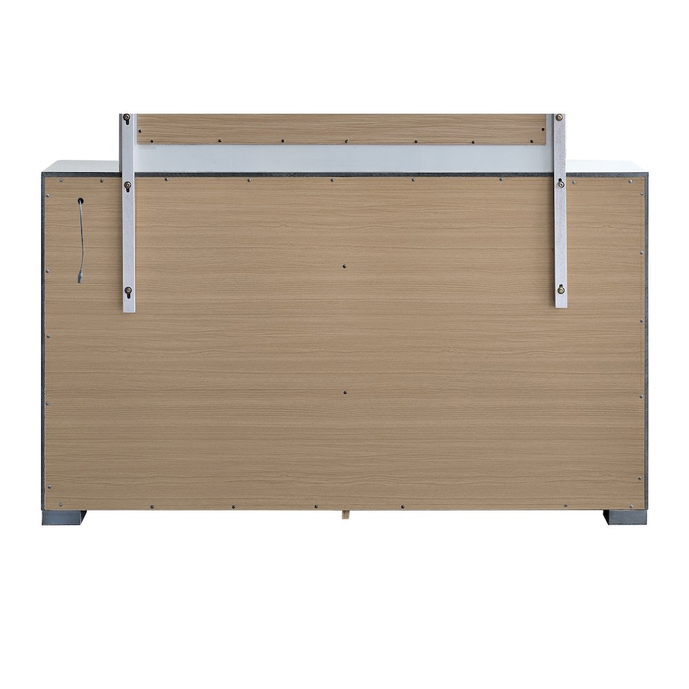 Glory Furniture Milan Dresser, White. Picture 2