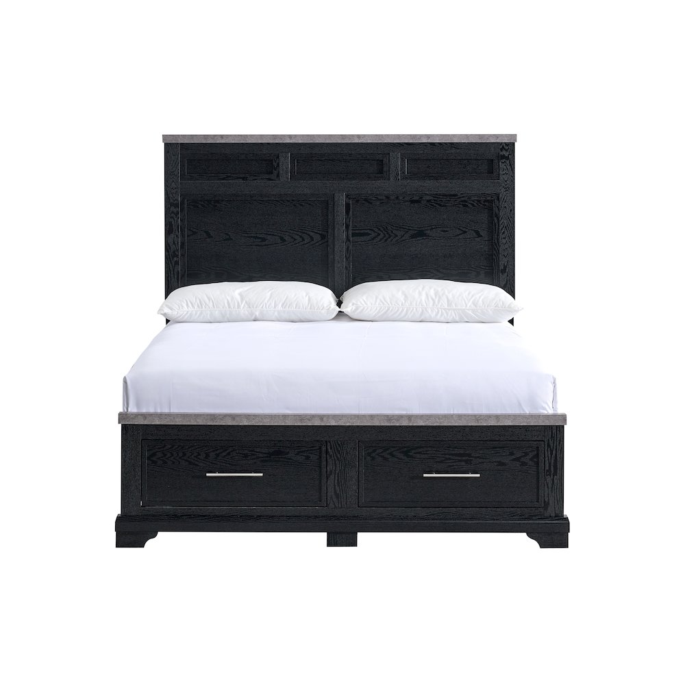 Glory Furniture Nick King Bed, Black. Picture 6