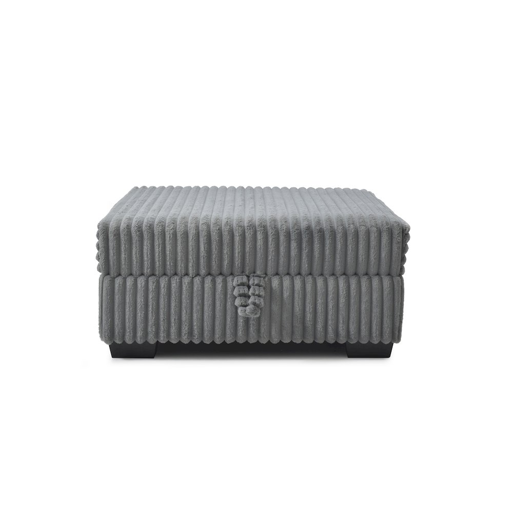 Teddy Ottoman - GRAY. Picture 3