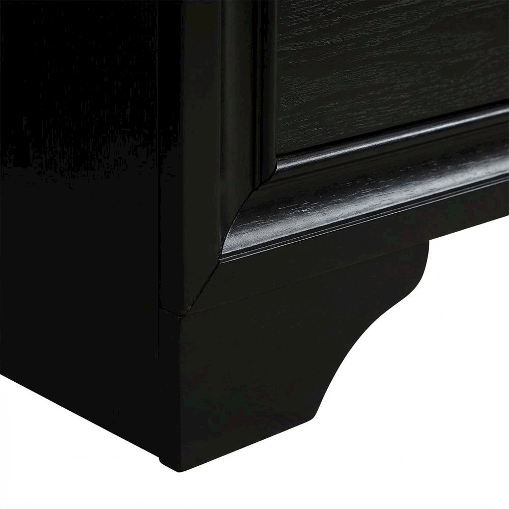 Black Modern Nightstand with Sleek Design for Contemporary Bedroom Décor. Picture 5