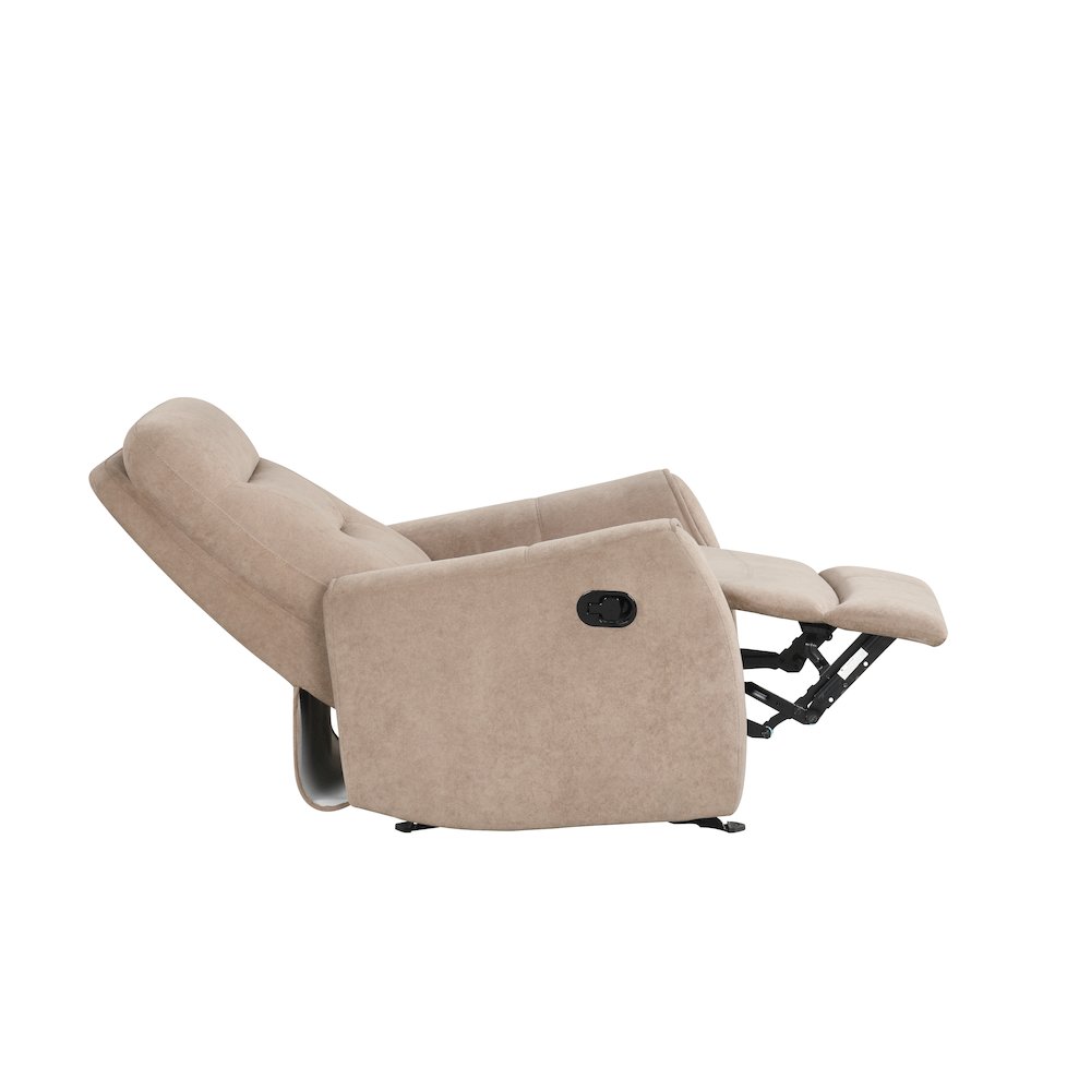 Glory Furniture Paterson Swivel Recliner, Beige. Picture 2