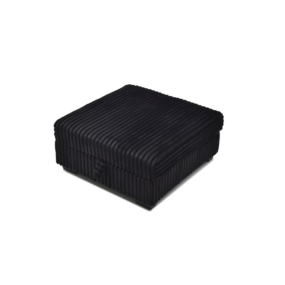 Teddy Ottoman - BLACK. Picture 4