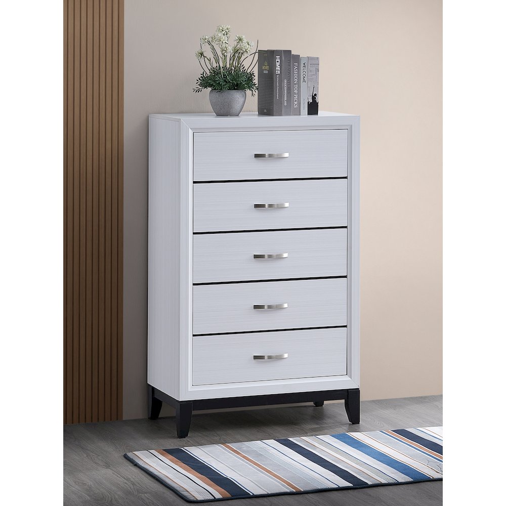 Contemporary Glasgow Chest , White. Picture 4