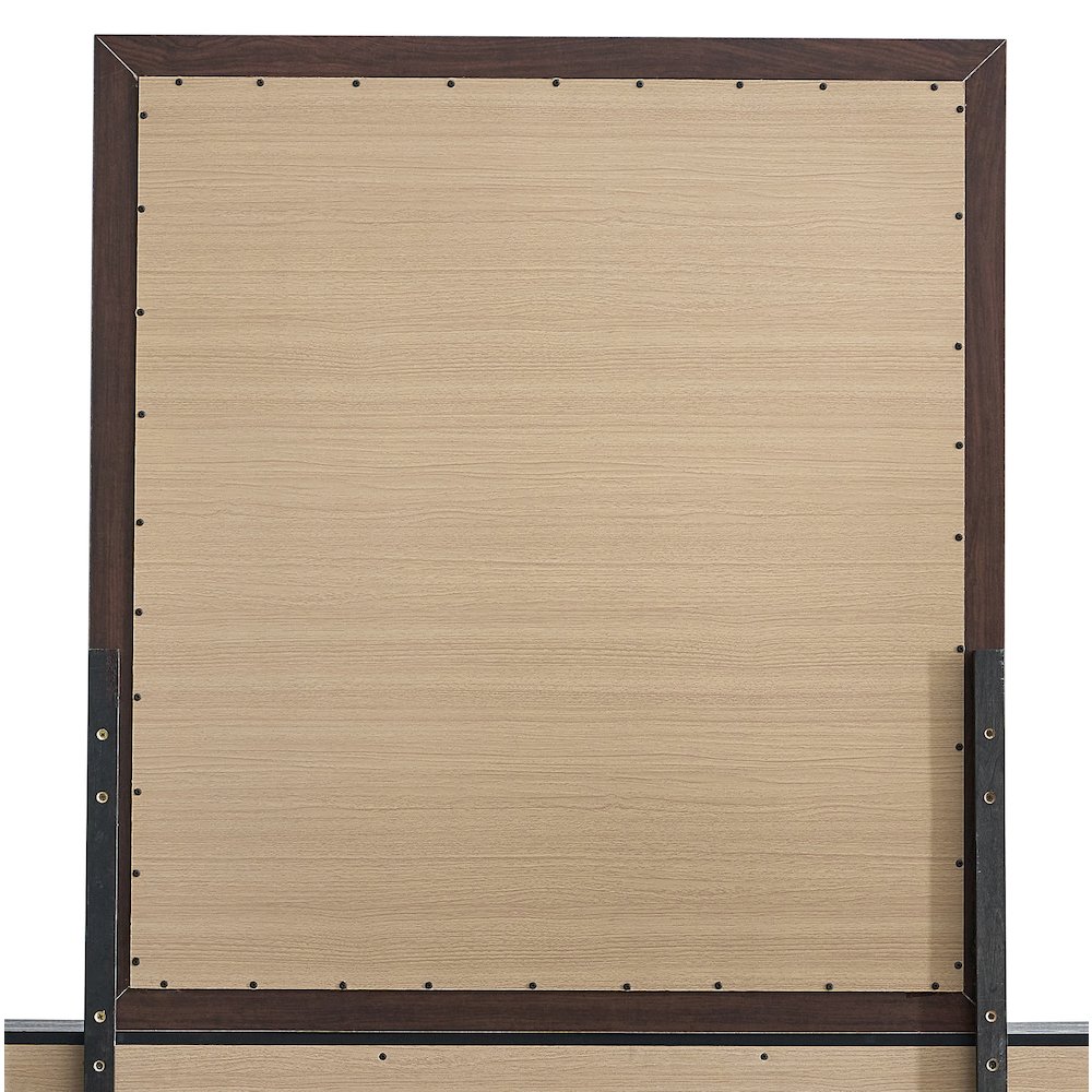 Contemporary Livingston Frame Mirror, Black. Picture 3