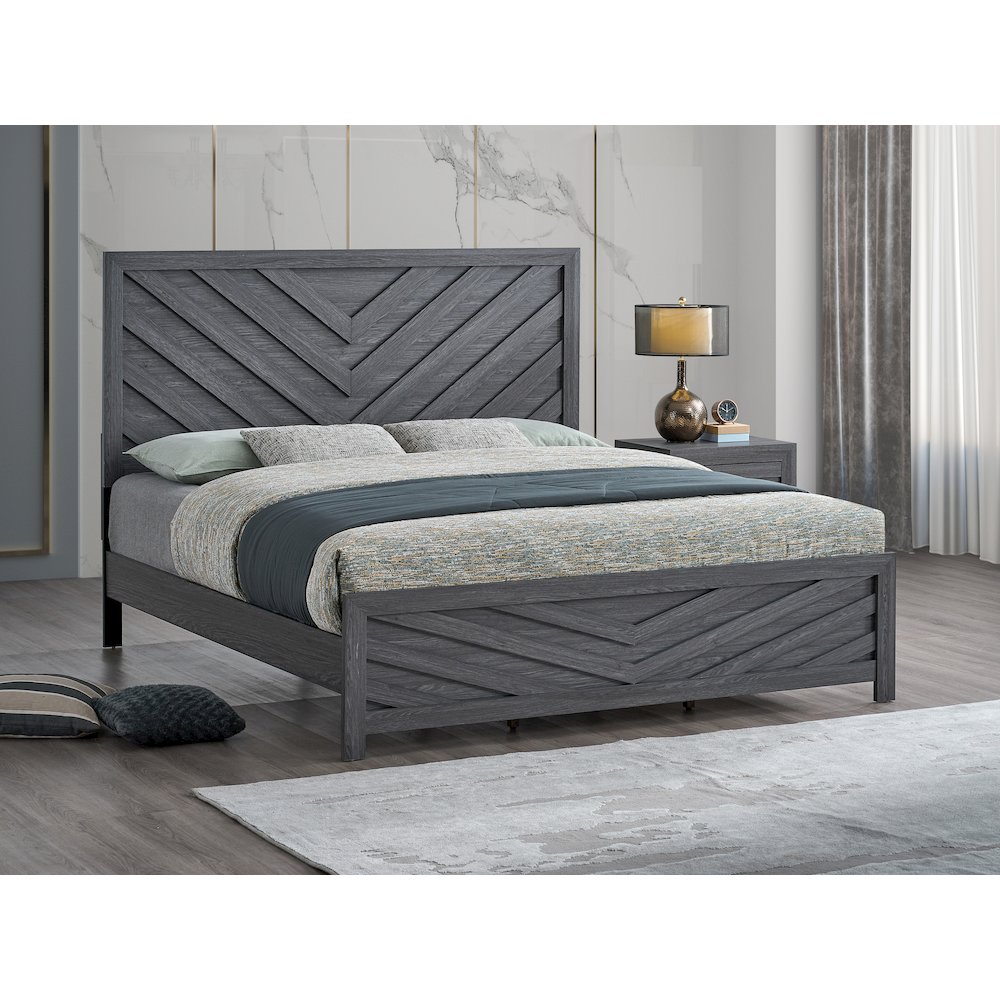 Glory Furniture Rustica Full Bed, Gray Color. Picture 6