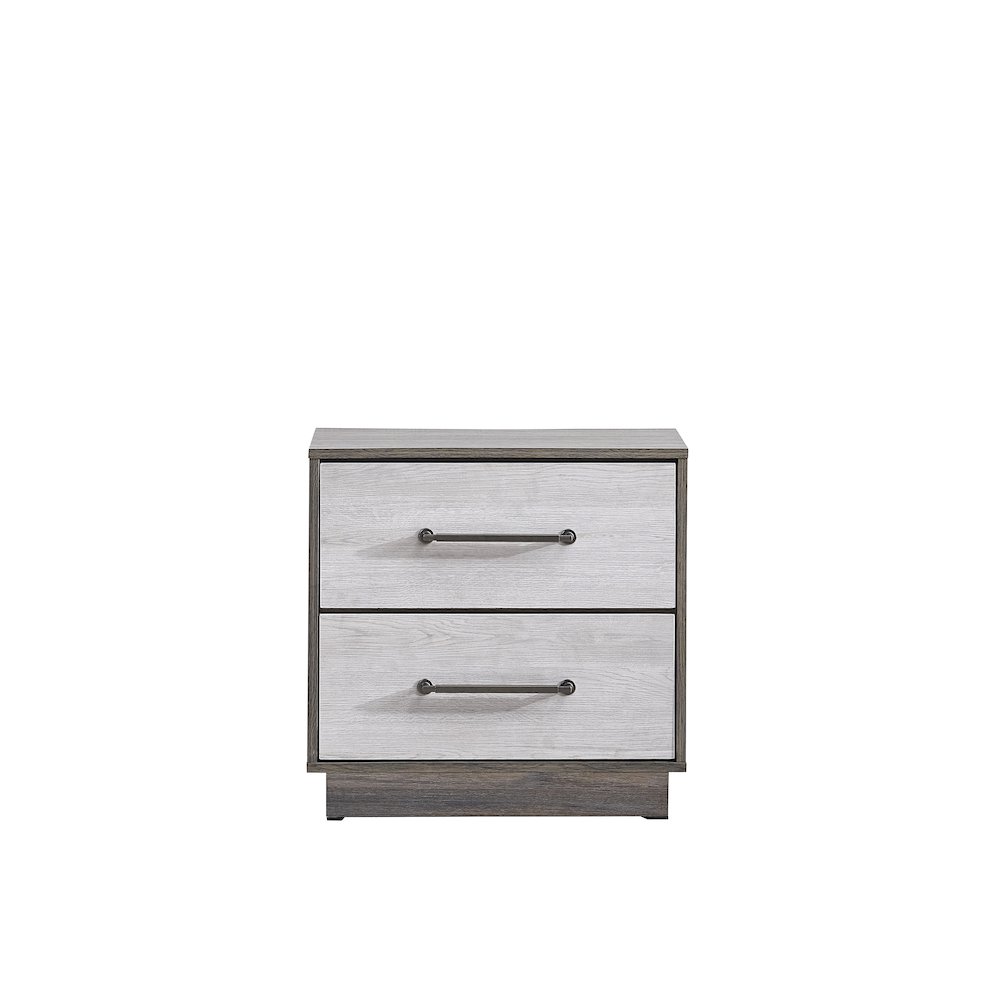 Glory Furniture Aberdeen Nightstand, Gray/Oak. Picture 5