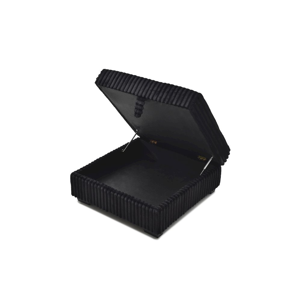 Teddy Ottoman - BLACK. Picture 5