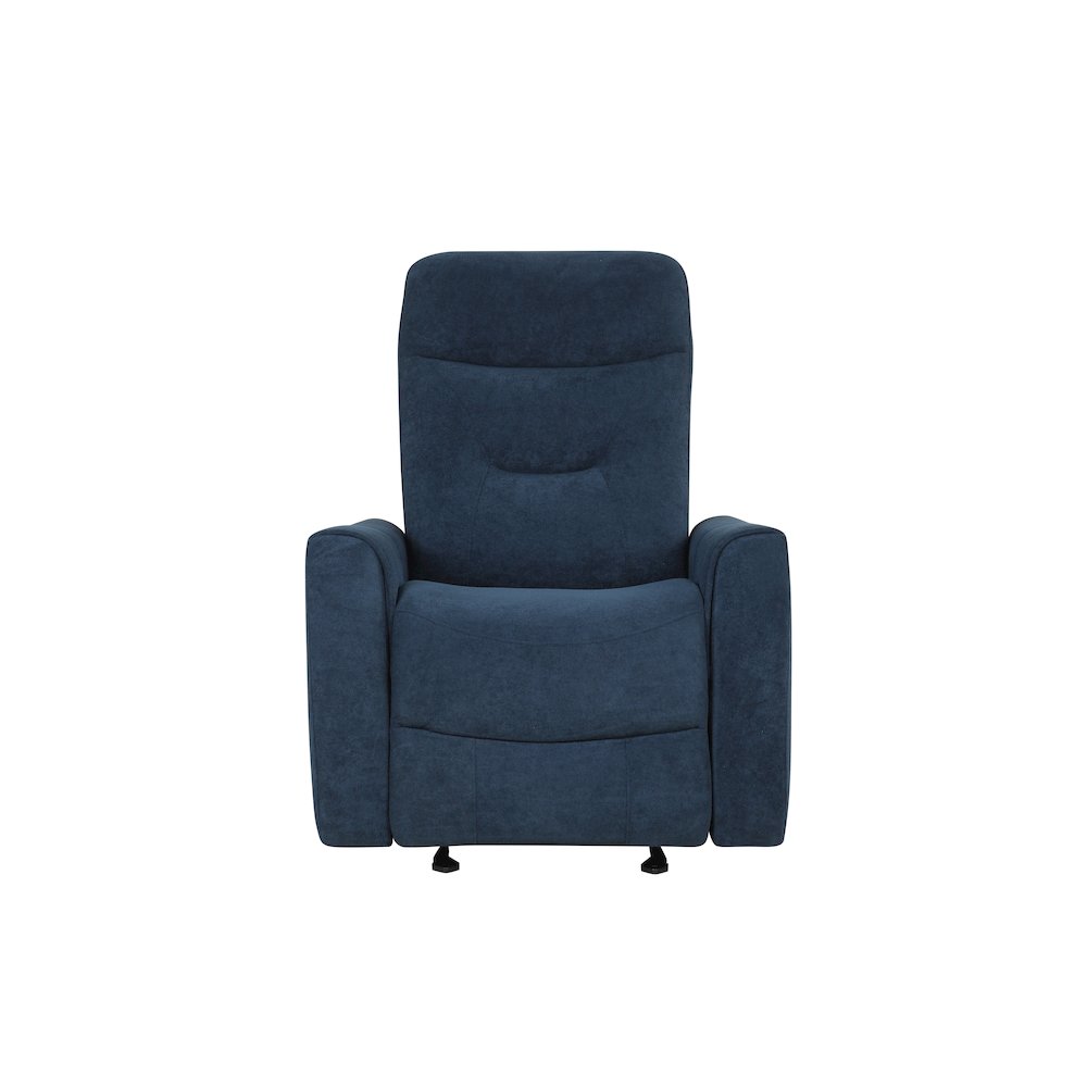 Glory Furniture Paterson Swivel Recliner, Blue. Picture 5