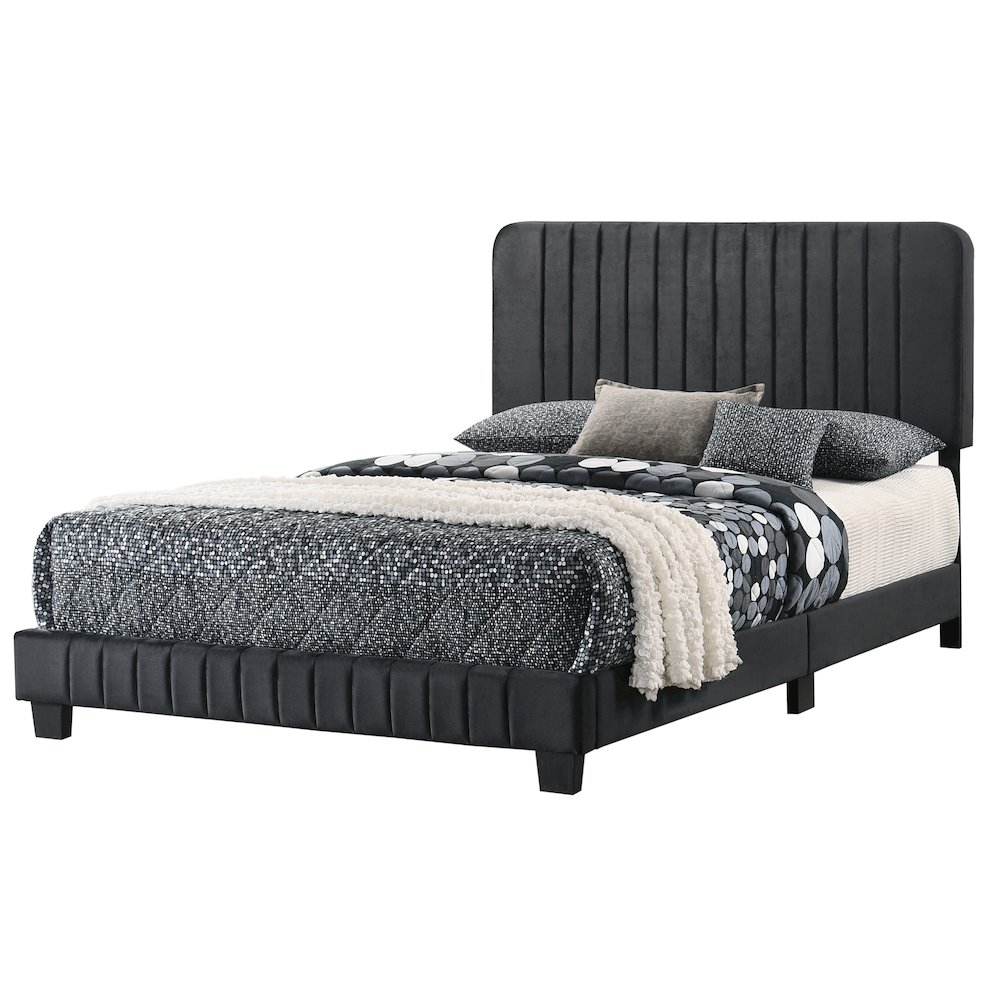 Glory Furniture Lodi King Bed in Black Color. Picture 6