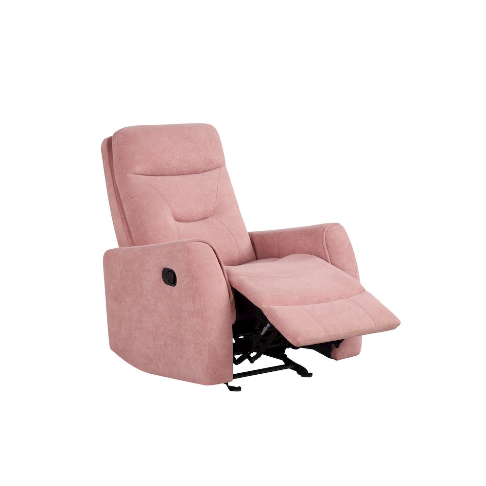 Glory Furniture Paterson Swivel Recliner, Pink. Picture 6